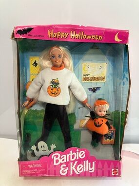 1996 Barbie & Kelly Happy Halloween Special Edition Gift Set NIB* Read Descripti